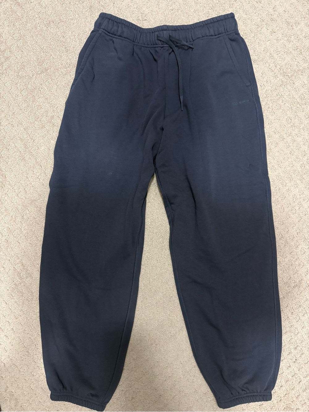 Women’s Navy Cozy Earth Drawstring Sweatpants NEVER WORN